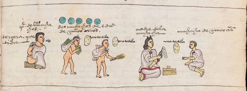 Hábitos e costumes das crianças astecas 4 Astecas aos 5 anos